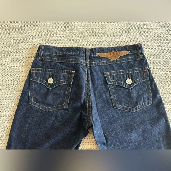 BCBGMaxAzria Sophie twisted flare denim jeans - Picture 6 of 6